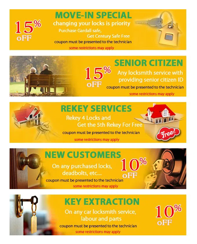 Gold Locksmith Store Ponte Vedra, FL 904-364-4490 - coupon21-set-five